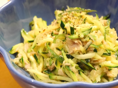 無限ズッキーニ★ツナの中華風炒め